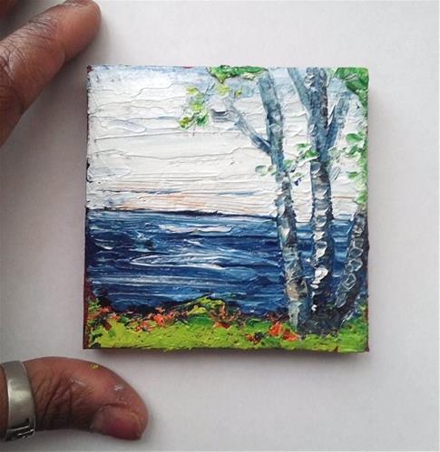 "Tree by the River" original fine art by Camille Morgan "Tree by the River" original fine art by Camille Morgan