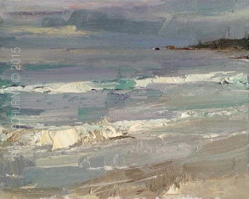 "Seascape Morning View" original fine art by Roos Schuring "Seascape Morning View" original fine art by Roos Schuring