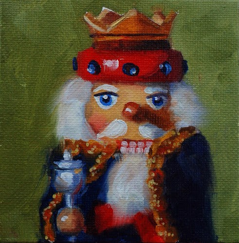 "No. 528 Mini Nutcrackers" original fine art by Susan McManamen "No. 528 Mini Nutcrackers" original fine art by Susan McManamen
