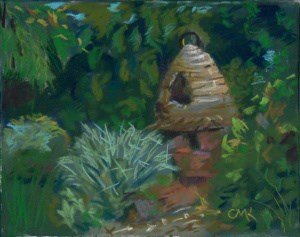 "Bees in the Herb Garden" original fine art by Catherine Kauffman "Bees in the Herb Garden" original fine art by Catherine Kauffman