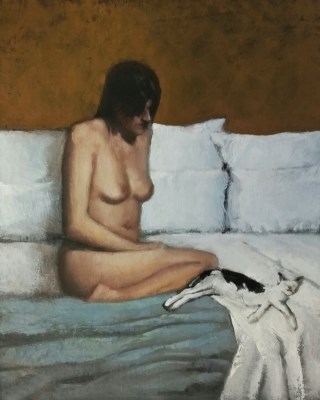 "Cat Quiet" original fine art by David Larson Evans "Cat Quiet" original fine art by David Larson Evans