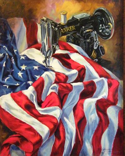"The Last Seam" original fine art by Donna Whatcott Parsons "The Last Seam" original fine art by Donna Whatcott Parsons