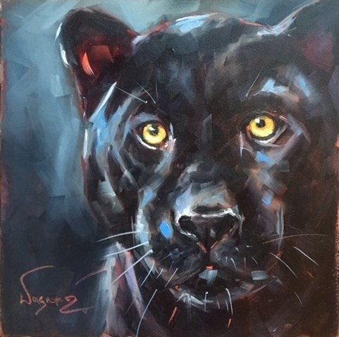 "Black Beauty" original fine art by Olga Wagner "Black Beauty" original fine art by Olga Wagner