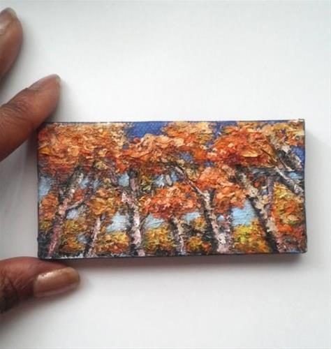 "Fall Trees" original fine art by Camille Morgan "Fall Trees" original fine art by Camille Morgan