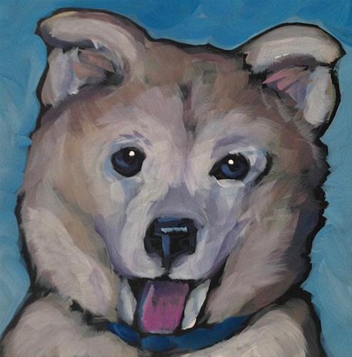 "July 30, Little Guy" original fine art by Kat Corrigan "July 30, Little Guy" original fine art by Kat Corrigan