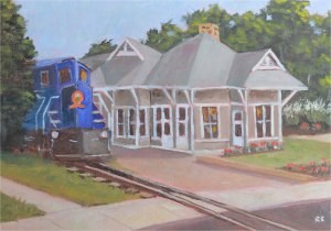"All Aboard!" original fine art by Robert Frankis "All Aboard!" original fine art by Robert Frankis
