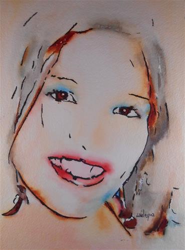 "Lili" original fine art by Juan Velasquez "Lili" original fine art by Juan Velasquez