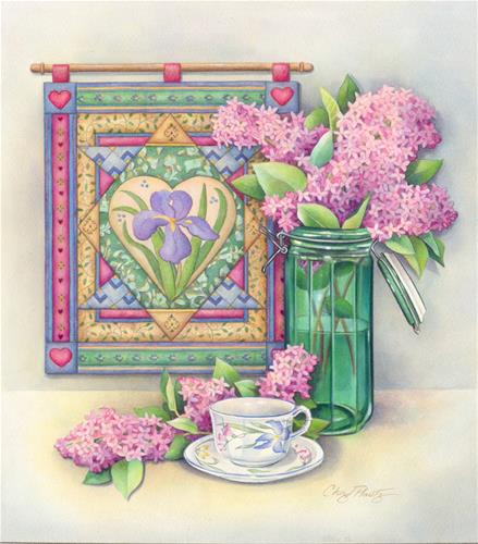 "Lilac Arrangement" original fine art by Cheryl Plautz "Lilac Arrangement" original fine art by Cheryl Plautz