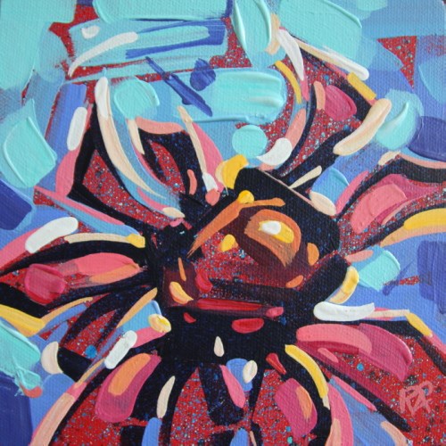 "Flower Abstraction 217" original fine art by Roger Akesson "Flower Abstraction 217" original fine art by Roger Akesson