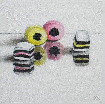 "All Sorts Liquorice" original fine art by Pera Schillings "All Sorts Liquorice" original fine art by Pera Schillings