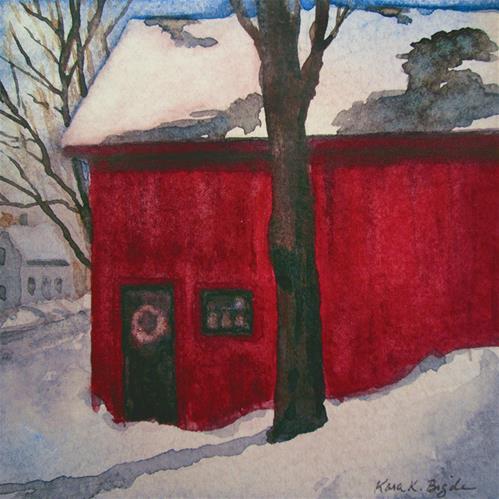 "The Red Barn" original fine art by Kara K. Bigda "The Red Barn" original fine art by Kara K. Bigda