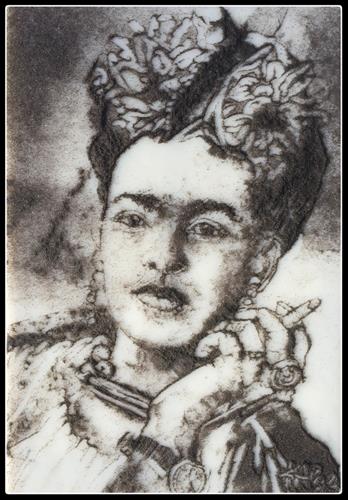 "Frida Kahlo, Tragic Women in the Arts Series" original fine art by Kelly Alge "Frida Kahlo, Tragic Women in the Arts Series" original fine art by Kelly Alge