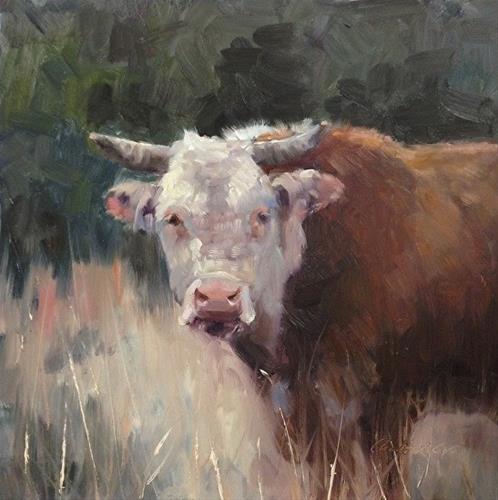"No bulling around" original fine art by Charlotte Cox "No bulling around" original fine art by Charlotte Cox