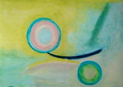 "Story in Space" original fine art by Adéla Svobodová "Story in Space" original fine art by Adéla Svobodová