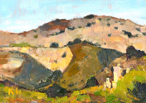 "Mission Trails Plein Air" original fine art by Kevin Inman "Mission Trails Plein Air" original fine art by Kevin Inman