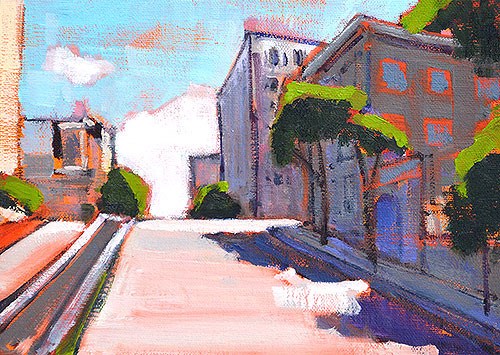 "Russian Hill" original fine art by Kevin Inman "Russian Hill" original fine art by Kevin Inman