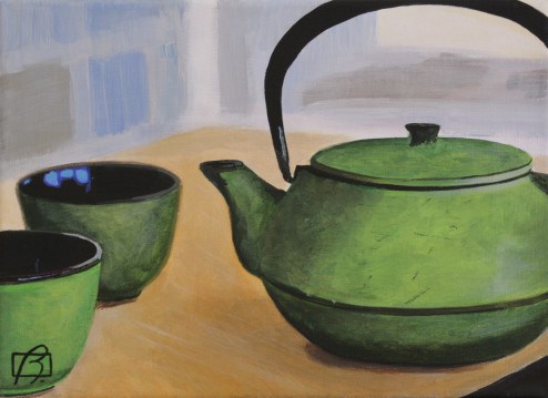 "Japanese Tea Pot" original fine art by Andre Beaulieu "Japanese Tea Pot" original fine art by Andre Beaulieu