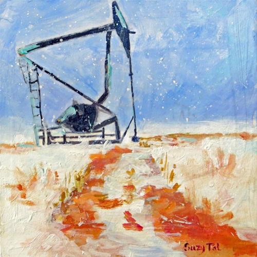 "Pump Jack" original fine art by Suzy 'Pal' Powell "Pump Jack" original fine art by Suzy 'Pal' Powell
