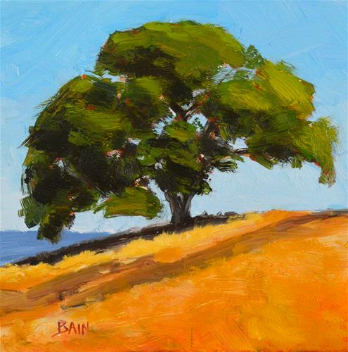 "Oak in the Sun" original fine art by Peter Bain "Oak in the Sun" original fine art by Peter Bain