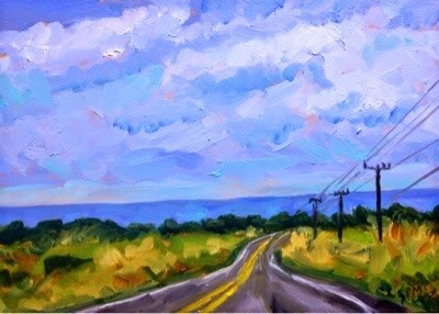 "Winding Road" original fine art by Piya Samant "Winding Road" original fine art by Piya Samant