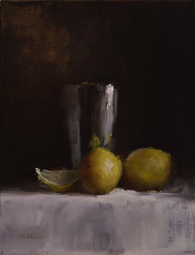 "Lemons with Cup" original fine art by Neil Carroll "Lemons with Cup" original fine art by Neil Carroll