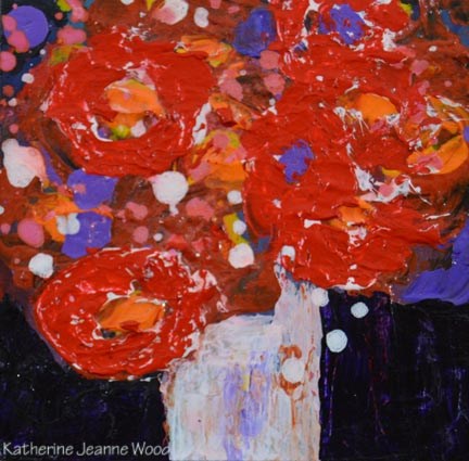 "Flower Series No 80" original fine art by Katie Jeanne Wood "Flower Series No 80" original fine art by Katie Jeanne Wood