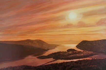"Copper Sunrise" original fine art by Jamie Williams Grossman "Copper Sunrise" original fine art by Jamie Williams Grossman