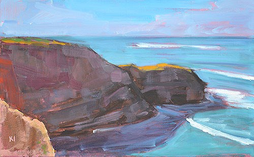 "Sunset Cliffs" original fine art by Kevin Inman "Sunset Cliffs" original fine art by Kevin Inman