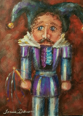 "Jester Nutcracker" original fine art by Tammie Dickerson "Jester Nutcracker" original fine art by Tammie Dickerson