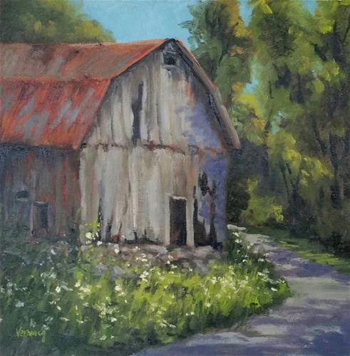 "Barn at Devils Well" original fine art by Veronica Brown "Barn at Devils Well" original fine art by Veronica Brown