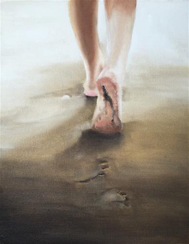 "Beach Walk" original fine art by James Coates "Beach Walk" original fine art by James Coates
