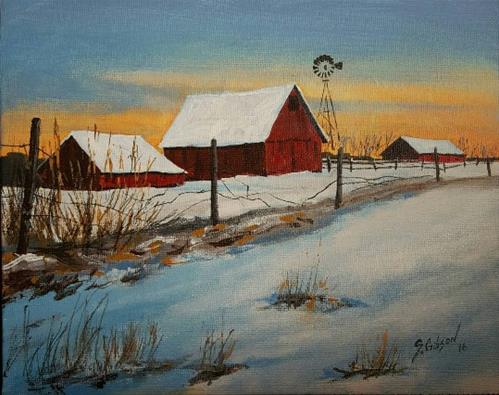 "Johnathon McCords Farm" original fine art by Steve Gibson "Johnathon McCords Farm" original fine art by Steve Gibson