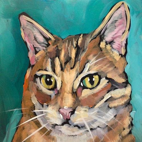 "March 23 Mo! Or is this Bo?" original fine art by Kat Corrigan "March 23 Mo! Or is this Bo?" original fine art by Kat Corrigan