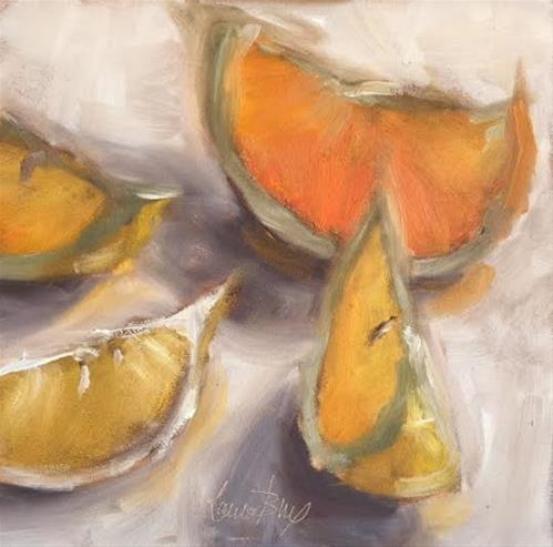 "Orange Glow 482" original fine art by Laura Buxo "Orange Glow 482" original fine art by Laura Buxo