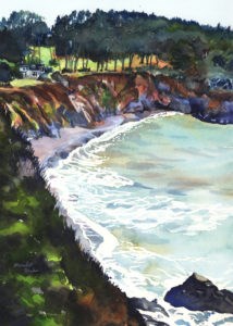 "Clear Sea" original fine art by Mariko Irie "Clear Sea" original fine art by Mariko Irie