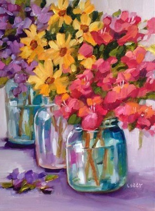 "Mother's Day Special" original fine art by Libby Anderson "Mother's Day Special" original fine art by Libby Anderson