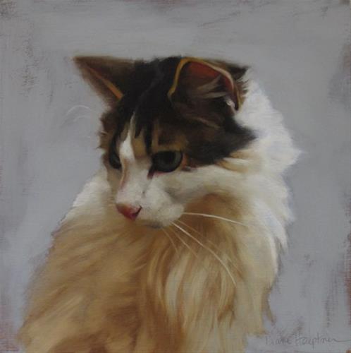 "Florence a cat from the Cleveland Animal Protective League" original fine art by Diane Hoeptner "Florence a cat from the Cleveland Animal Protective League" original fine art by Diane Hoeptner