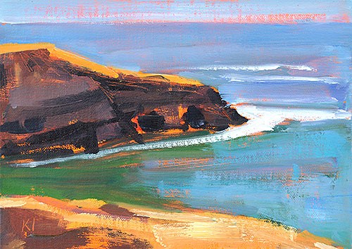 "Sunset Cliffs" original fine art by Kevin Inman "Sunset Cliffs" original fine art by Kevin Inman