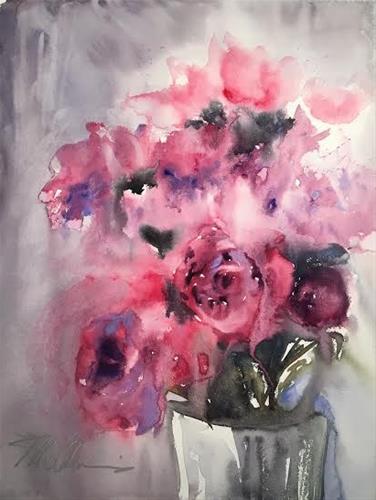 "Peonies Plus" original fine art by Brienne M Brown "Peonies Plus" original fine art by Brienne M Brown