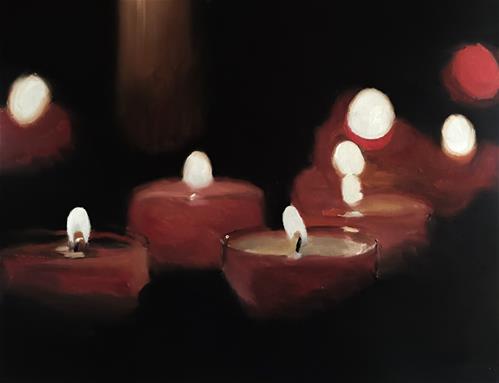"Red Candles" original fine art by James Coates "Red Candles" original fine art by James Coates