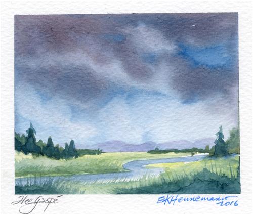 "Going fishing" original fine art by Eileen Hennemann "Going fishing" original fine art by Eileen Hennemann
