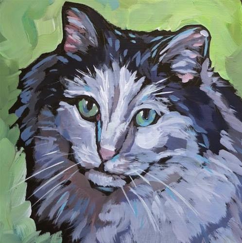 "March 25, Raspberry" original fine art by Kat Corrigan "March 25, Raspberry" original fine art by Kat Corrigan