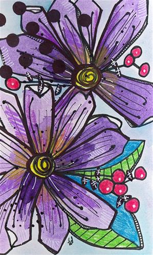 "Garden Fauxtanical 2" original fine art by Tonya Doughty "Garden Fauxtanical 2" original fine art by Tonya Doughty