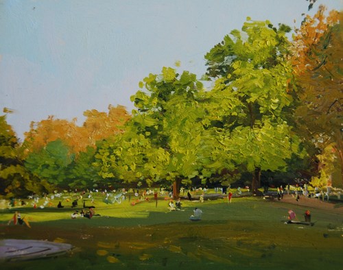 "Spring light, St James Park" original fine art by Adebanji Alade "Spring light, St James Park" original fine art by Adebanji Alade