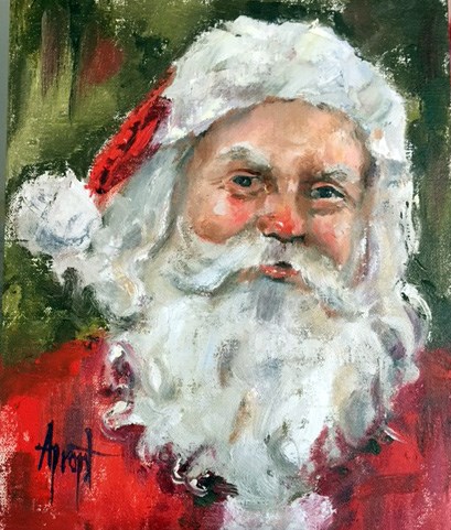"HOHOHO" original fine art by Anne Marie Propst "HOHOHO" original fine art by Anne Marie Propst