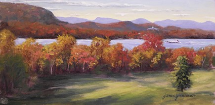 "Golden Morning at Vanderbilt" original fine art by Jamie Williams Grossman "Golden Morning at Vanderbilt" original fine art by Jamie Williams Grossman