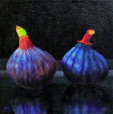 "Figs I - 1001 Nights" original fine art by Pera Schillings "Figs I - 1001 Nights" original fine art by Pera Schillings