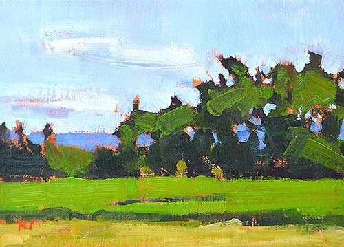 "Farm Near Boise" original fine art by Kevin Inman "Farm Near Boise" original fine art by Kevin Inman