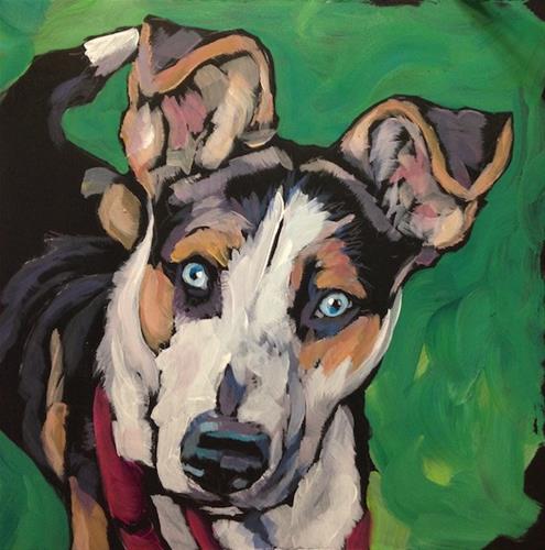 "July 15, Poppy!" original fine art by Kat Corrigan "July 15, Poppy!" original fine art by Kat Corrigan