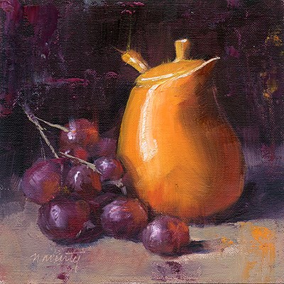 "Study in Orange (DP002)" original fine art by Nancy Murty "Study in Orange (DP002)" original fine art by Nancy Murty